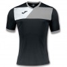 Ігрова футболка Joma Crew II чорно-сіра