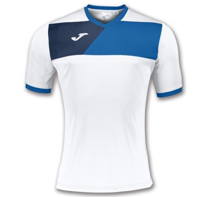 Игровая футболка Joma Crew II бело-синяя