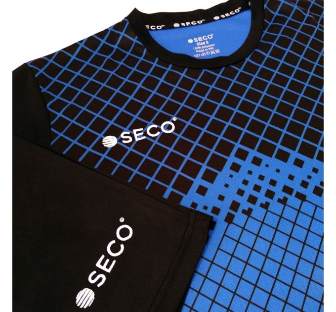 Форма футбольная SECO Geometry Set цвет: черный, синий