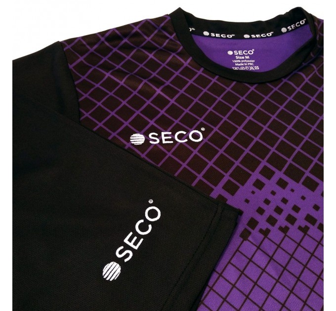 Форма футбольная SECO Geometry Set цвет: черный, фиолетовый