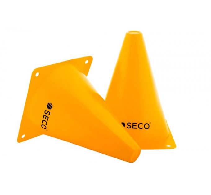 Тренировочный конус SECO 18 см цвет: желтый