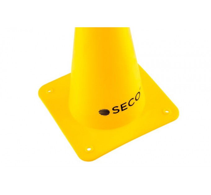 Тренировочный конус SECO 15 см цвет: желтый