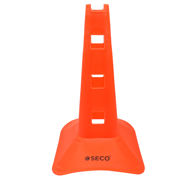 Тренировочный конус с отверстиями SECO® 38 см оранжевого цвета