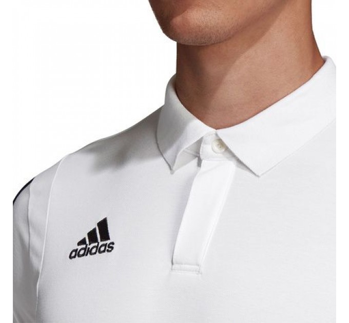 Поло Adidas Tiro 19 Cotton, белого цвета