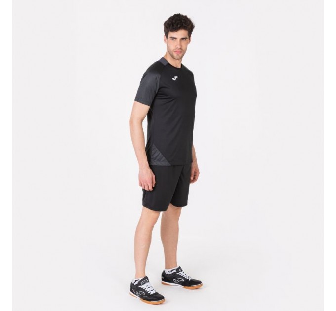Футболка игровая Joma Essential II 101508.110 цвет: черный-антрацит