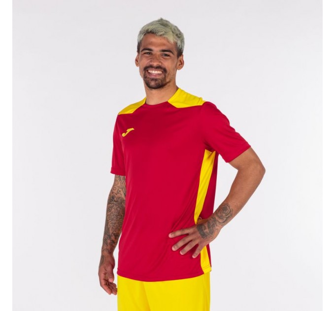 Футболка игровая Joma Championship VI 101822.609 цвет: красный-желтый