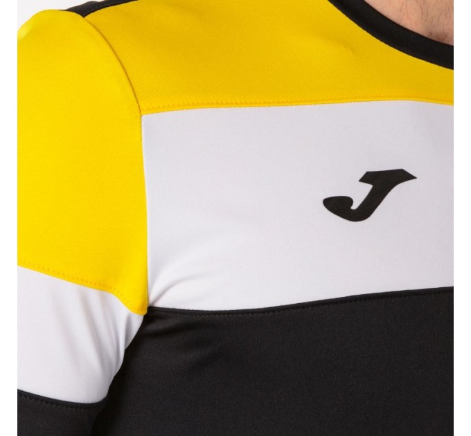 Футболка игровая Joma Crew IV 101534.109 цвет: черный-желтый