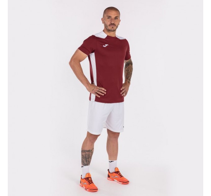 Ігрова футболка Joma Championship VI 101822.672 колір: бордово-білий