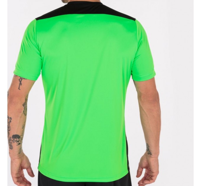 Футболка игровая Joma Championship VI 101822.021 цвет: салатовый-черный