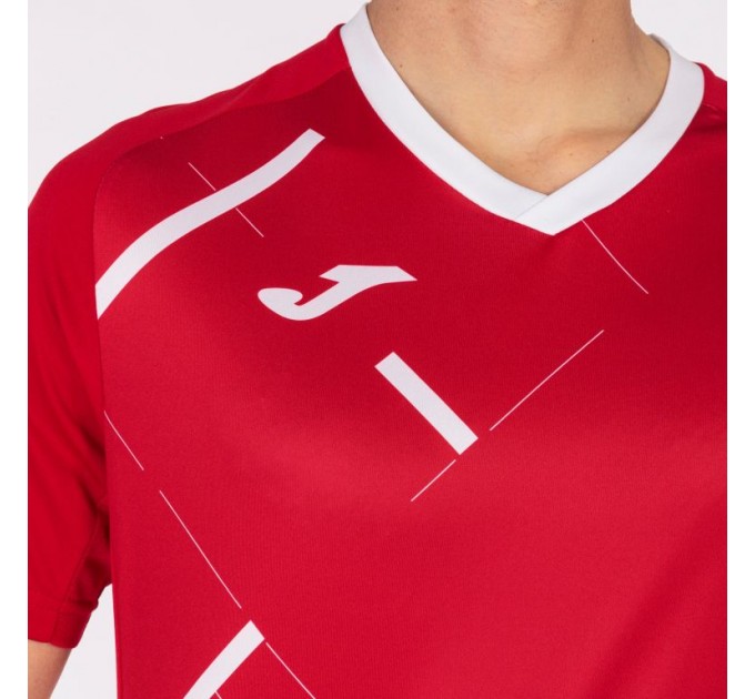 Ігрова футболка Joma Tiger III 101903.602 колір: червоний-білий