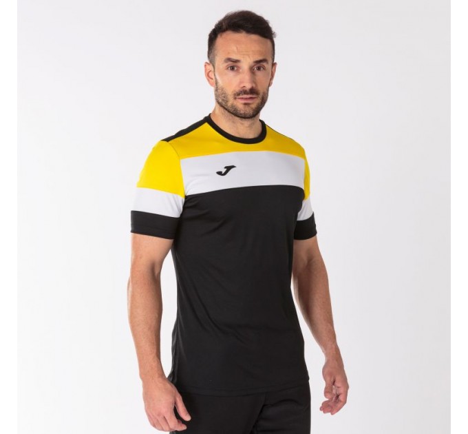 Футболка игровая Joma Crew IV 101534.109 цвет: черный-желтый