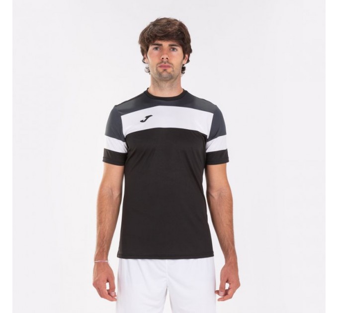 Футболка игровая Joma Crew IV 101534.110 цвет: черный-антрацит