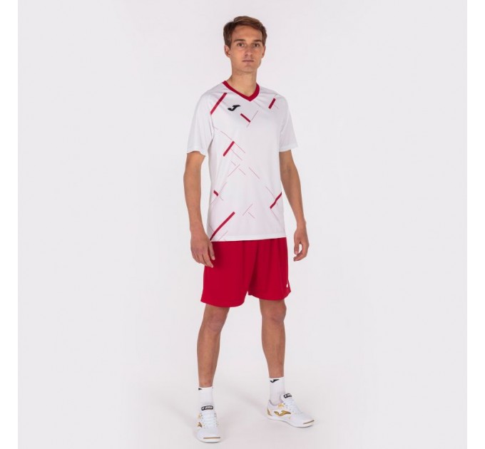 Ігрова футболка Joma Tiger III 101903.206 колір: білий-червоний