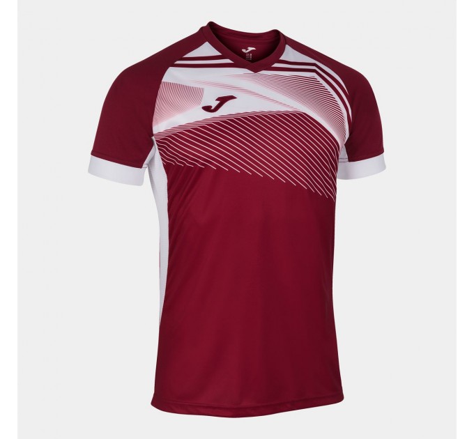 Футболка игровая Joma SUPERNOVA II 101604.672 цвет: бордовый-белый