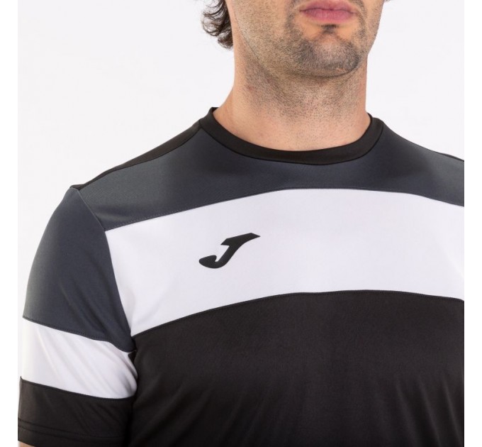 Футболка игровая Joma Crew IV 101534.110 цвет: черный-антрацит