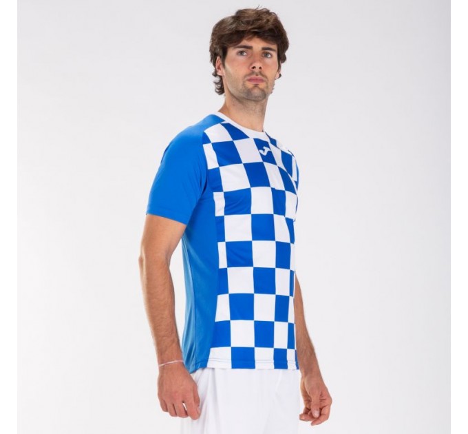 Футболка игровая Joma FLAG II 101465.702 цвет: синий-белый