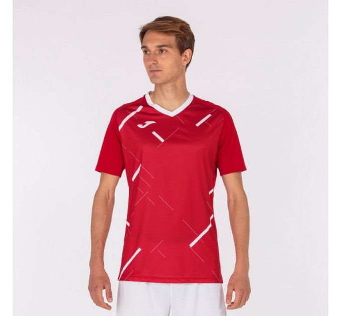 Ігрова футболка Joma Tiger III 101903.602 колір: червоний-білий