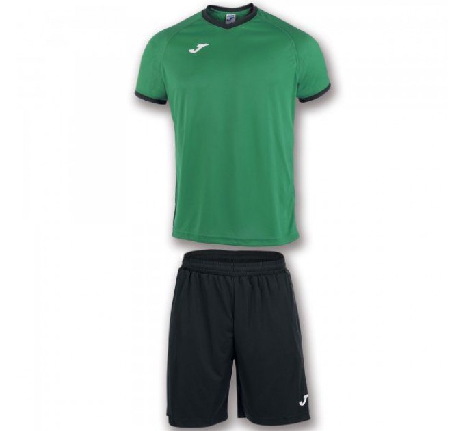 Футбольная форма Joma SET ACADEMY 101097.451 цвет: черный/зеленый