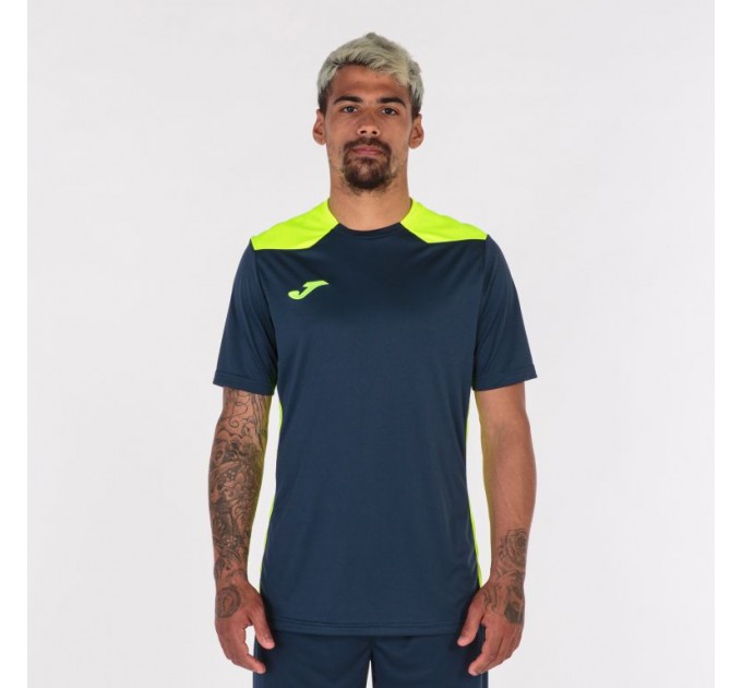 Ігрова футболка Joma Championship VI 101822.321 колір: темно-синій-лимон