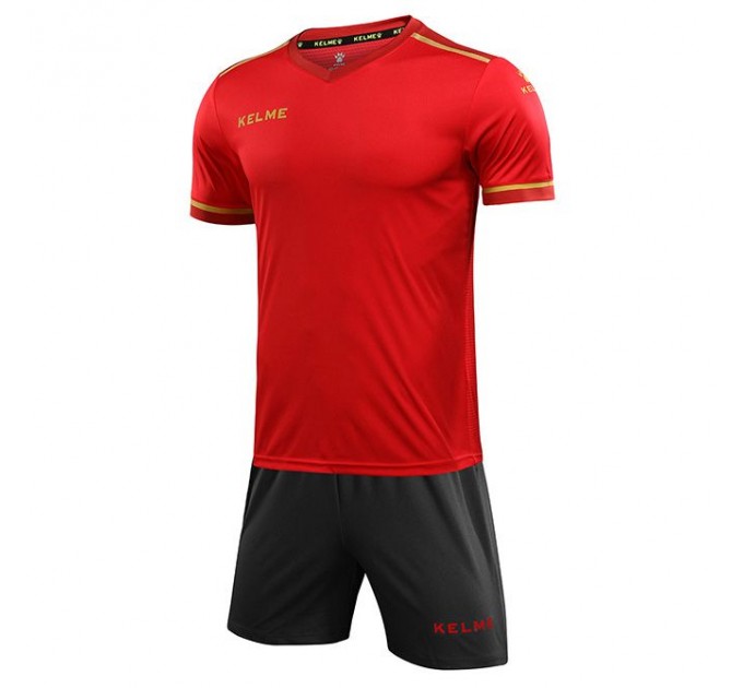 Комплект футбольної форми Kelme SEGOVIA JR 3873001.9667 дитячий колір: червоний/сірий