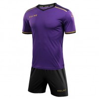 Комплект футбольної форми Kelme SEGOVIA JR 3873001.9510 дитячий колір: чорний/фіолетовий