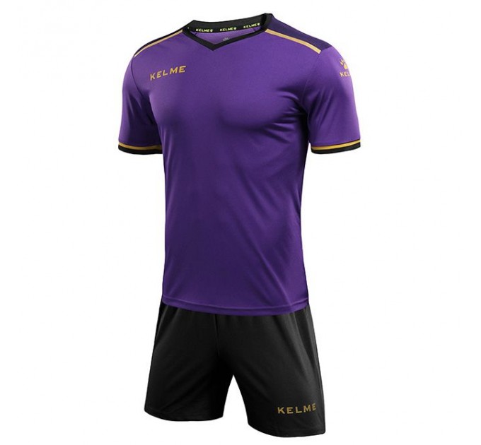Комплект футбольної форми Kelme SEGOVIA JR 3873001.9510 дитячий колір: чорний/фіолетовий