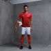 Комплект футбольної форми Kelme LIGA 3981509.9660 колір: білий/червоний
