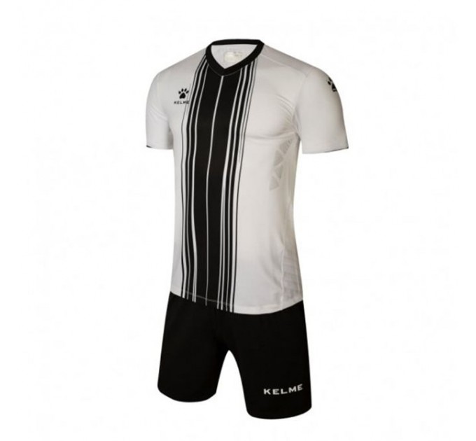 Комплект футбольної форми Kelme 3991536.9103 колір: білий/чорний