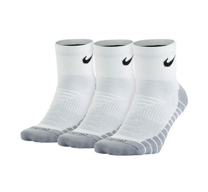 Nike Dry Cushion Quarter 3Pak skarpety trening. niskie 100