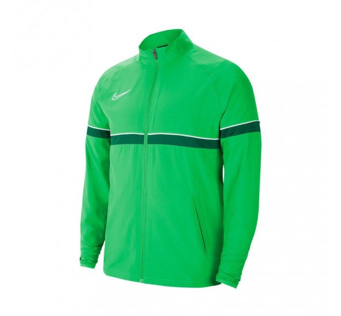 Парадная кофта Nike Dri-FIT Academy 21 FZ Woven CW6118-362 цвет: зеленый
