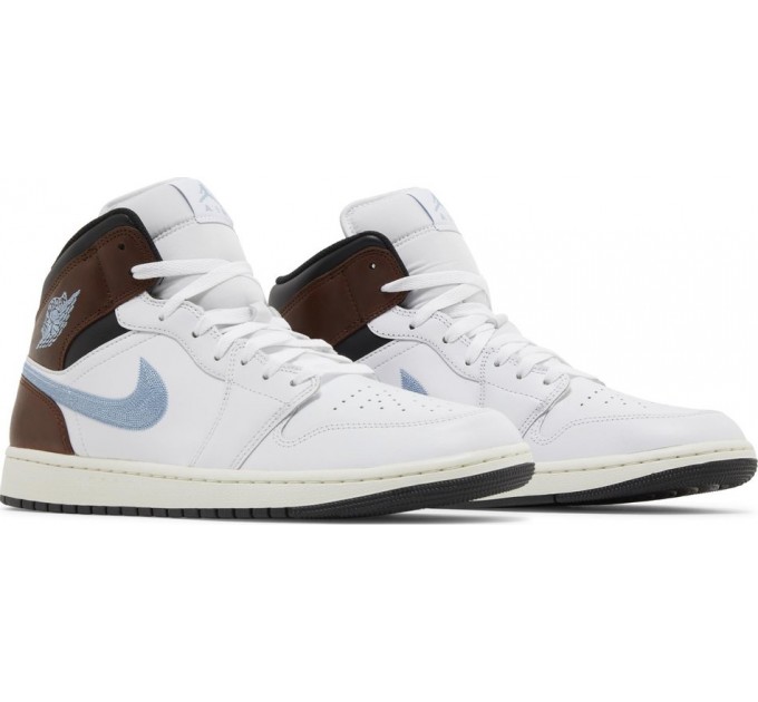 Кроссовки Air Jordan 1 Retro Mid Se 'Brown Blue Grey' FQ7831-142