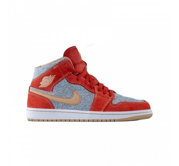 Кроссовки Nike Air Jordan 1 Mid Denim Red DM4352-600