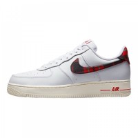 Кроссовки Nike Air Force 1 Low '07 Lv8 Tartan Plaid White University Red DV0789-100
