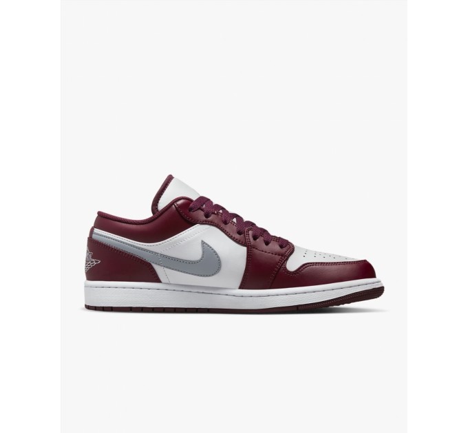 Кроссовки Jordan 1 Low White Bordeaux 553558-615