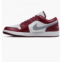 Кроссовки Jordan 1 Low White Bordeaux 553558-615
