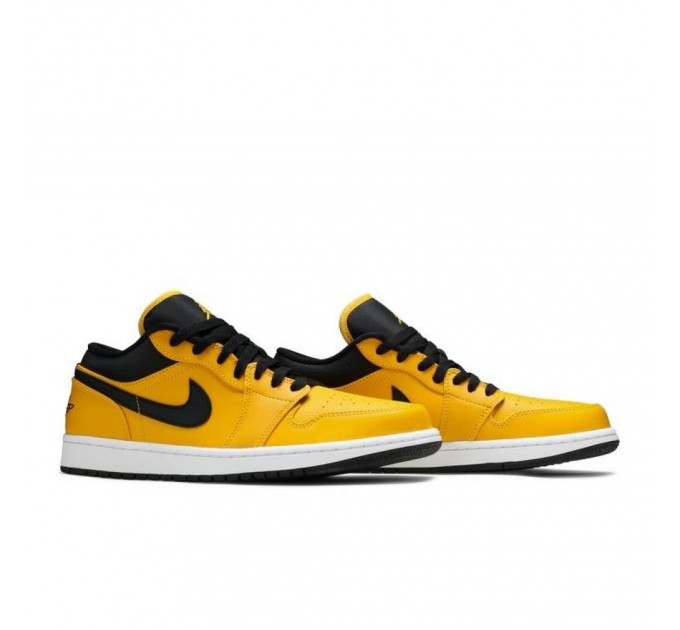 Кроссовки Jordan 1 Low Yellow Black 553558-700