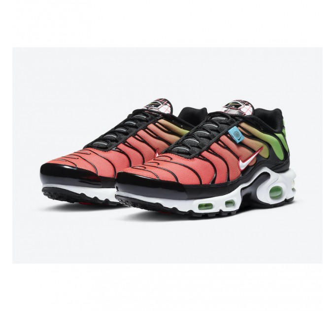 Кроссовки Air Max Plus Gs Green Strike Flash Crimson CD0609-010