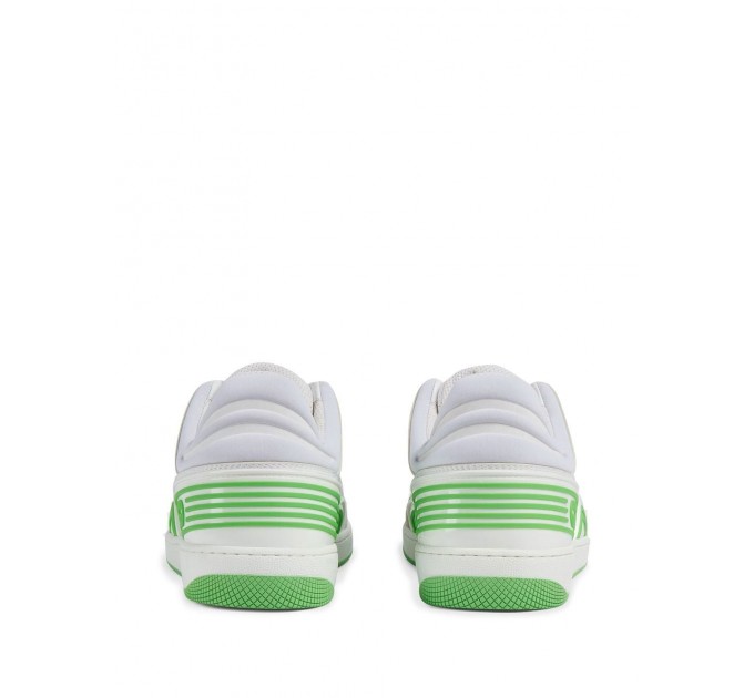 Кроссовки Gucci Basket Low White Demetra Green 698785-2SHG0-9089