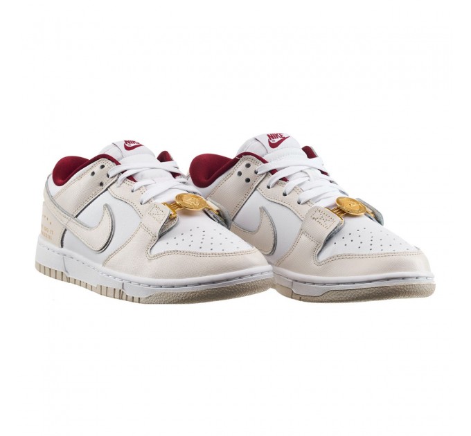 Кроссовки женские Nike Dunk Low Se Just Do It White Phantom (W) (DV1160-100)