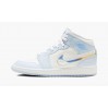 Кроссовки Jordan 1 Mid Se Glitter Swoosh (Gs) FQ9117-400