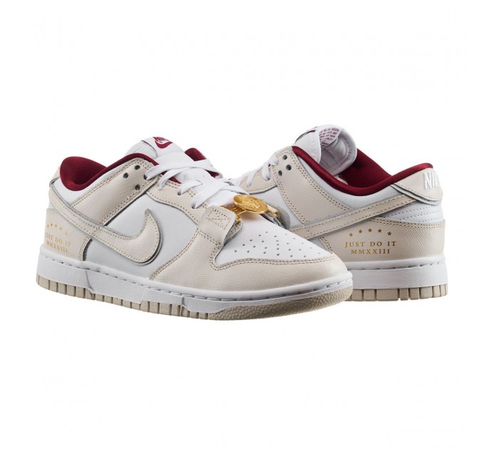 Кроссовки женские Nike Dunk Low Se Just Do It White Phantom (W) (DV1160-100)