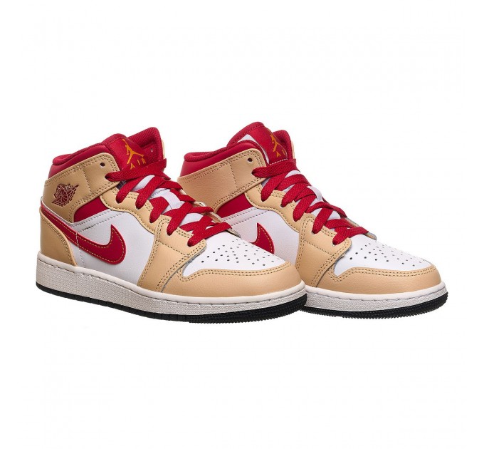 Кроссовки женские Jordan 0 Mid Light Cardinal Curry (Gs) (554725-201)
