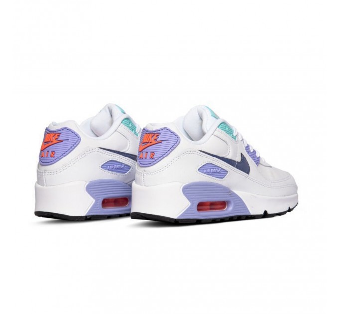 Кроссовки Nike Air Max 90 Se White Dark Purple Dust (Gs) CZ4500-100