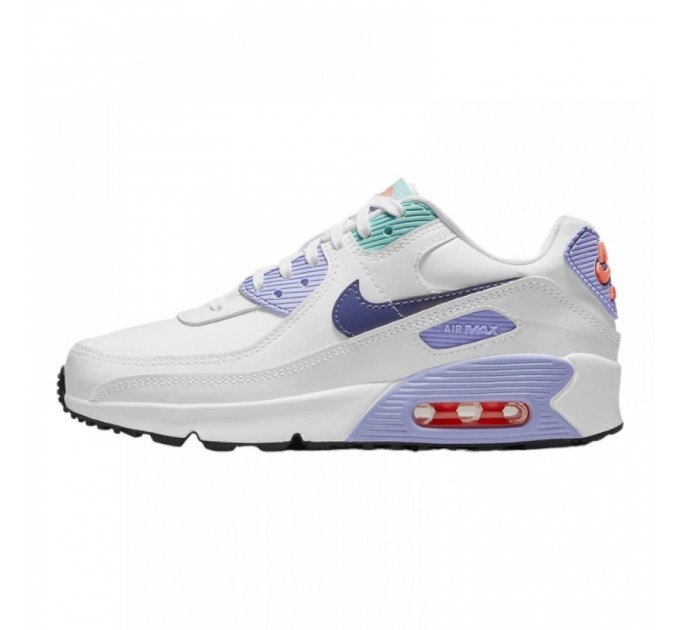 Кроссовки Nike Air Max 90 Se White Dark Purple Dust (Gs) CZ4500-100