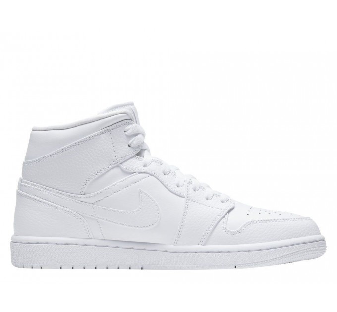 Кроссовки мужские Jordan 1 Mid White (554724-130)