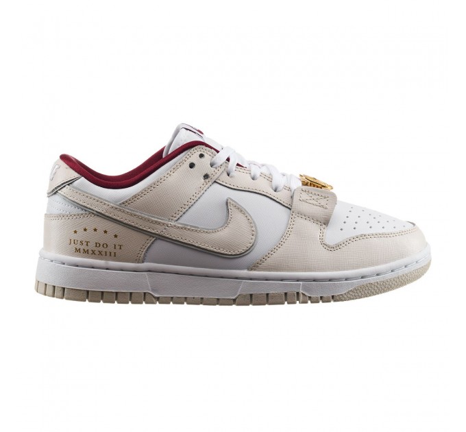 Кроссовки женские Nike Dunk Low Se Just Do It White Phantom (W) (DV1160-100)