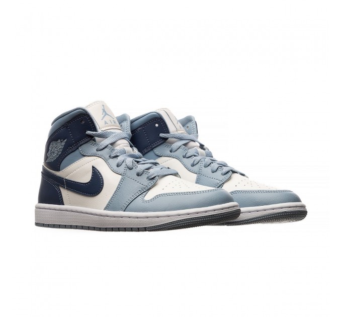 Кроссовки женские Jordan 1 Mid Shoes 'Diffused Blue' (BQ6472-140)