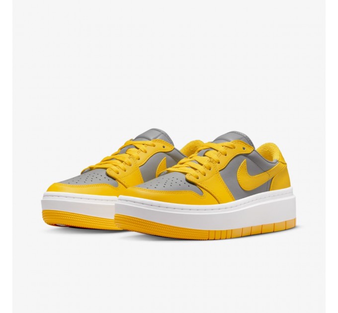 Кроссовки женские Jordan 1 Low Elevate Yellow Grey (DH7004-017)