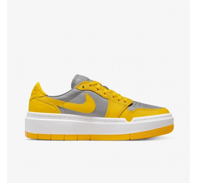 Кроссовки женские Jordan 1 Low Elevate Yellow Grey (DH7004-017)