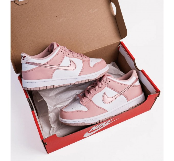 Кроссовки женские Nike Dunk Low Pink Velvet (Gs) (DO6485-600)